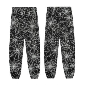 SP5DER Spider Web Street Cuffed Pants Black