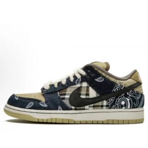 Nike Dunk Low Cashew Check Blue Brown