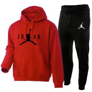 Jordan Sports Hooded Set Red