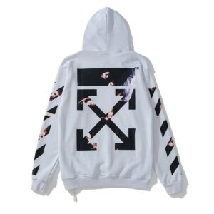 Off-White Arrow Print Hoodie - White