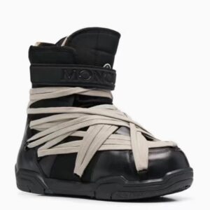 Moncler Deconstructed High-Top Sneakers Black