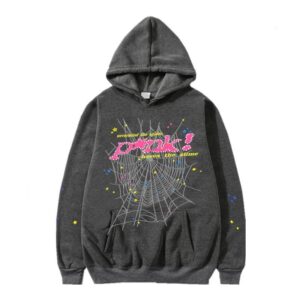 SP5DER Spider Web Hoodie - Gray