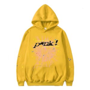 SP5DER Spider Web Trend Hoodie - Yellow