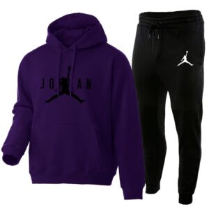 Jordan Street Style Athletic Set Purple/Black