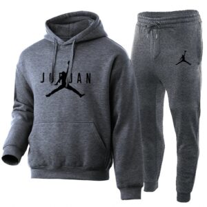Jordan Athletic Hooded Set Gray