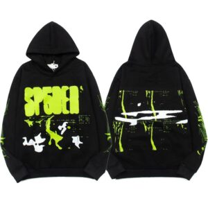 SP5DER Graffiti Hoodie - Black