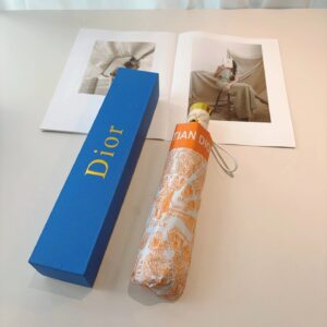 Dior TIAN Printed Orange-White Umbrella