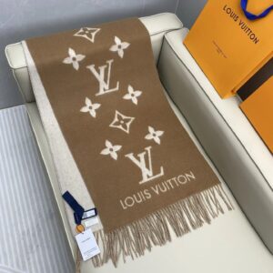 LV Monogram Classic Brown Scarf