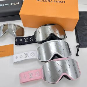 LV Men's Sport Black Ski Goggles