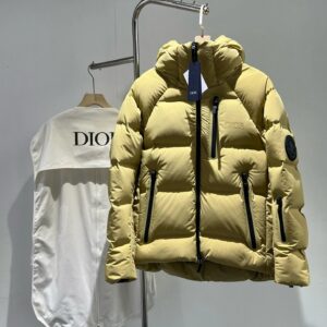 Dior Workwear-Style Yellow Down Jacket