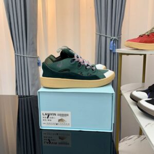 LANVIN Curb Streetwear Cool Dark Green Casual Shoes