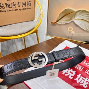 Gucci Classic Double G Fashion Black Belt