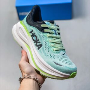 HOKA Bondi 8 Mint Green Cushioned Running Shoes