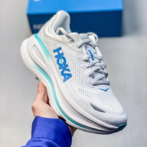 HOKA Bondi Running Shoes White-Blue