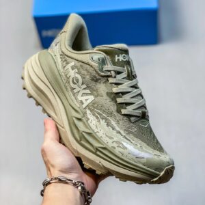 HOKA Bondi Khaki Green Cushioned Running Shoes